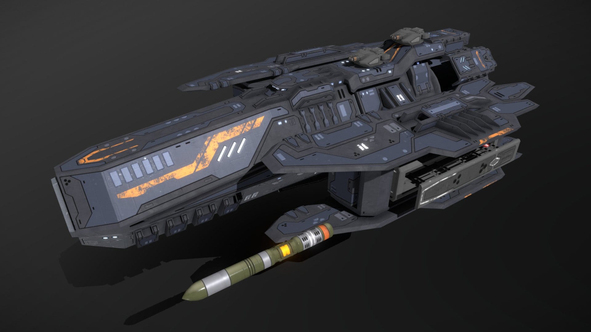 Scifi Torpedo Frigate Ripper