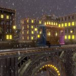 Snowy Floating City at Night (Jazz)