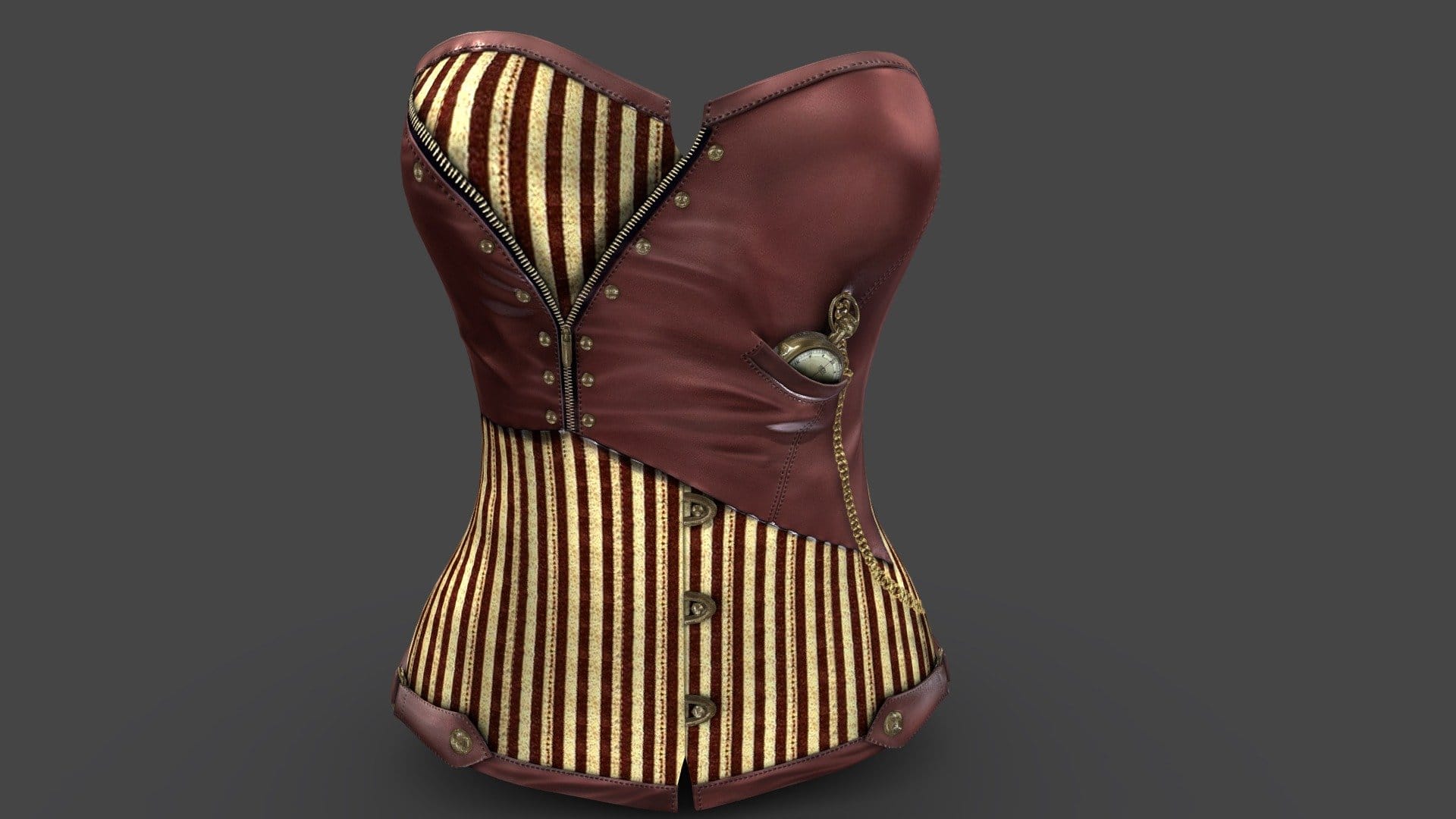 Steampunk Corset With Pocket Watch