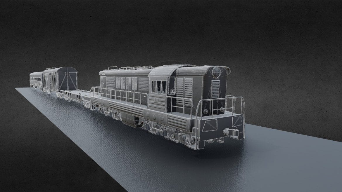train 4599 3d model