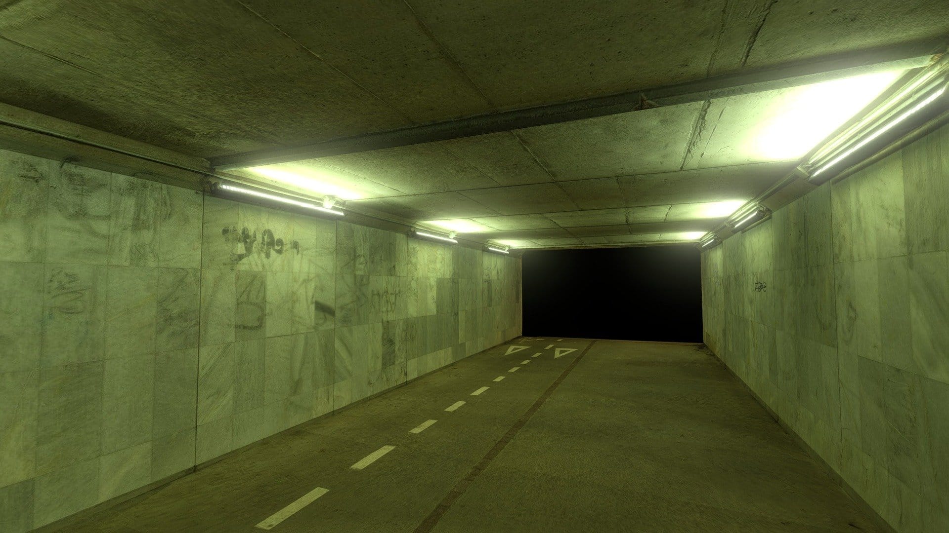 Urban night Tunnel