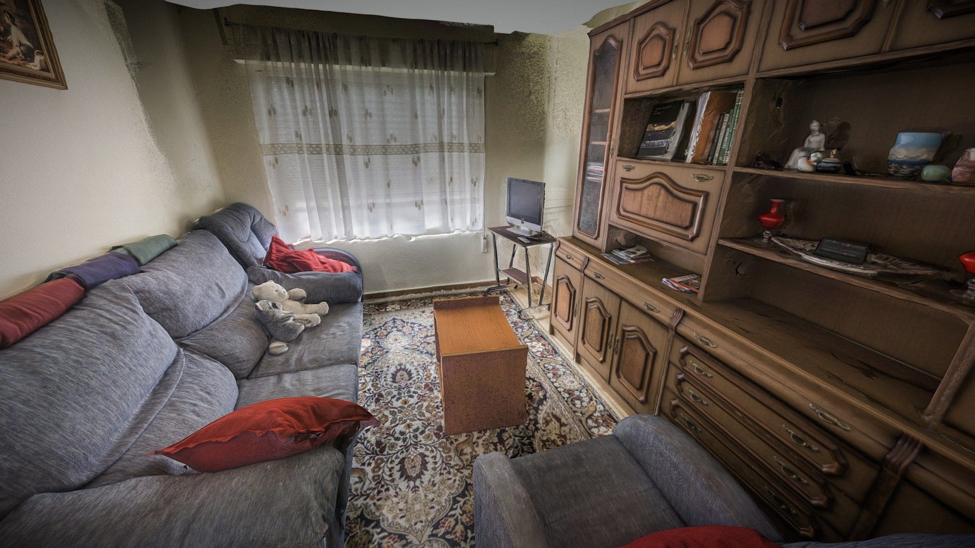 Vintage living room scan