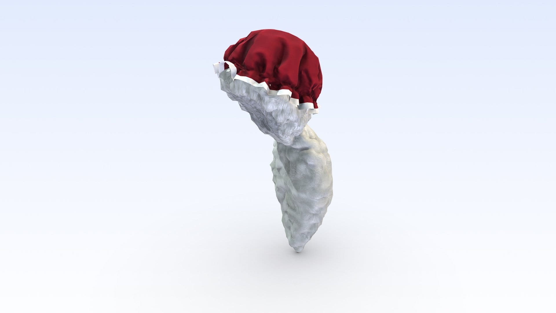 White Old Woman Hair With Victorian Hat