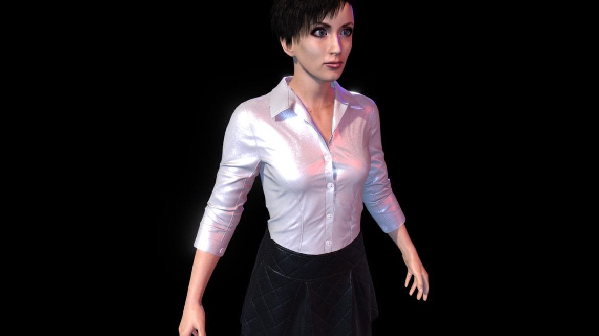 woman ak 3d model