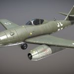 WW2 German Jet-Powered Fighter Aircraft Me-262