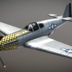 WW2 US Fighter Aircraft P51 Mustang