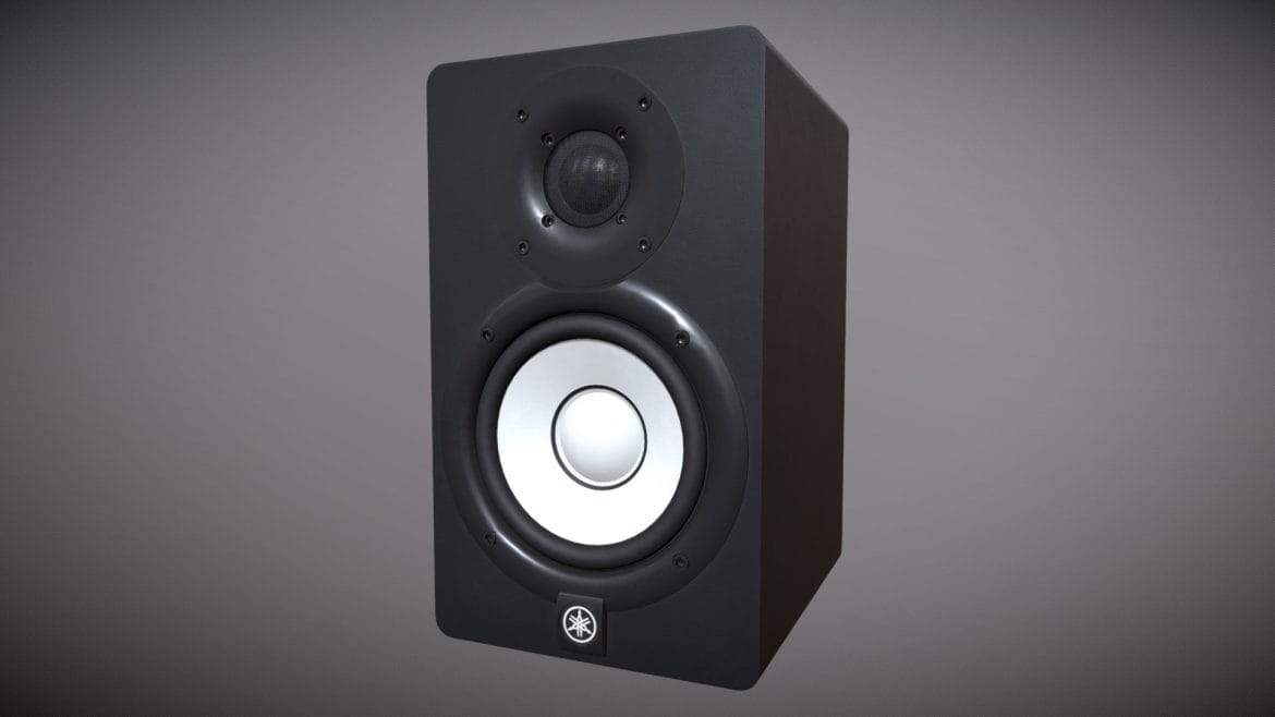 yamaha hs8 studio monitor 3d model