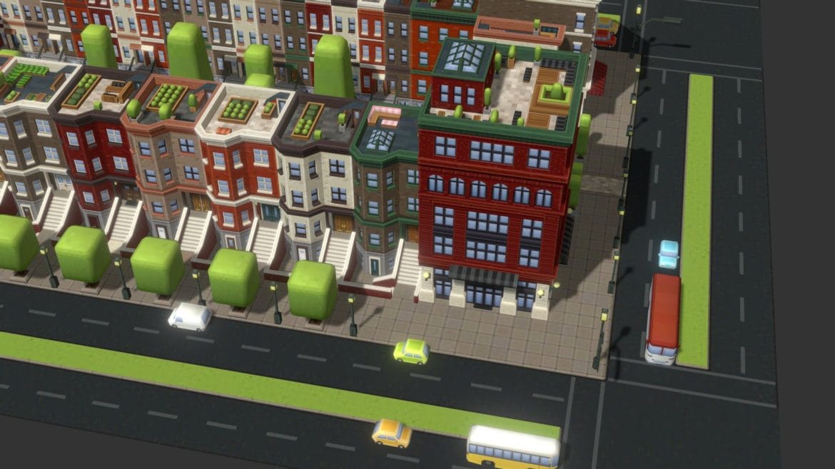 256 town section 01 3d model