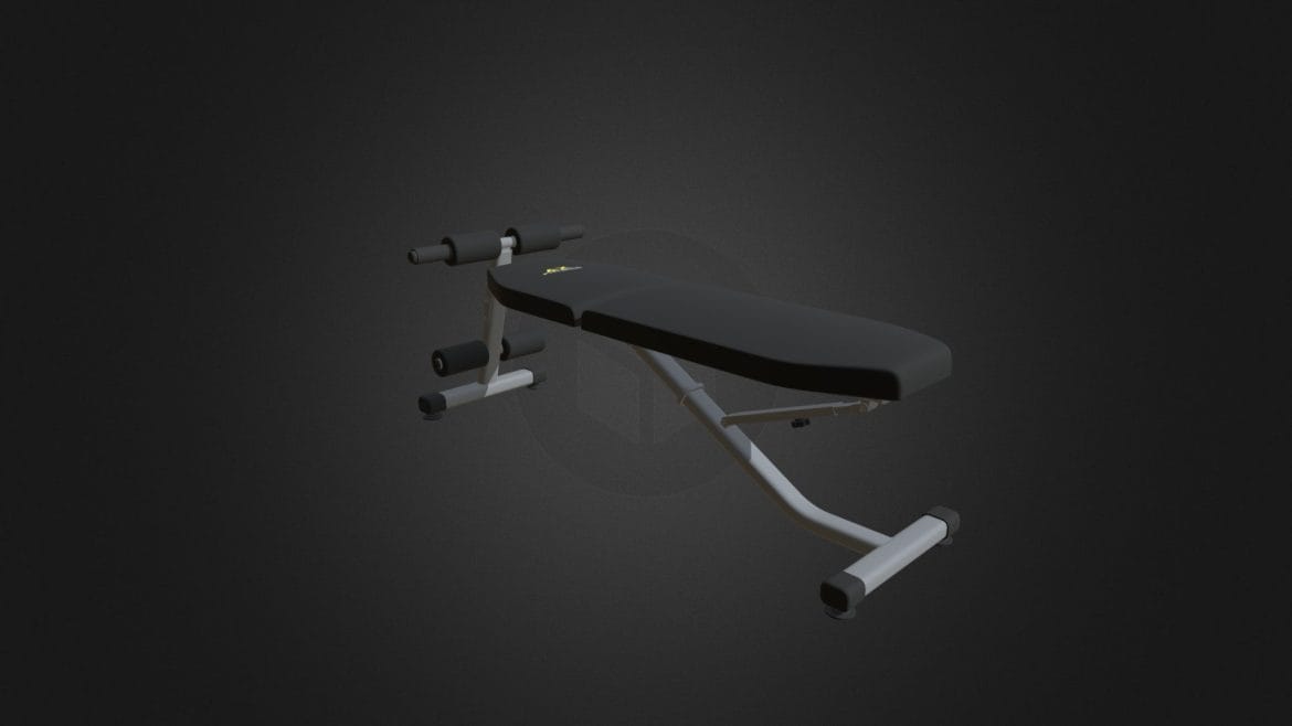 adjustable gym bench 3d model