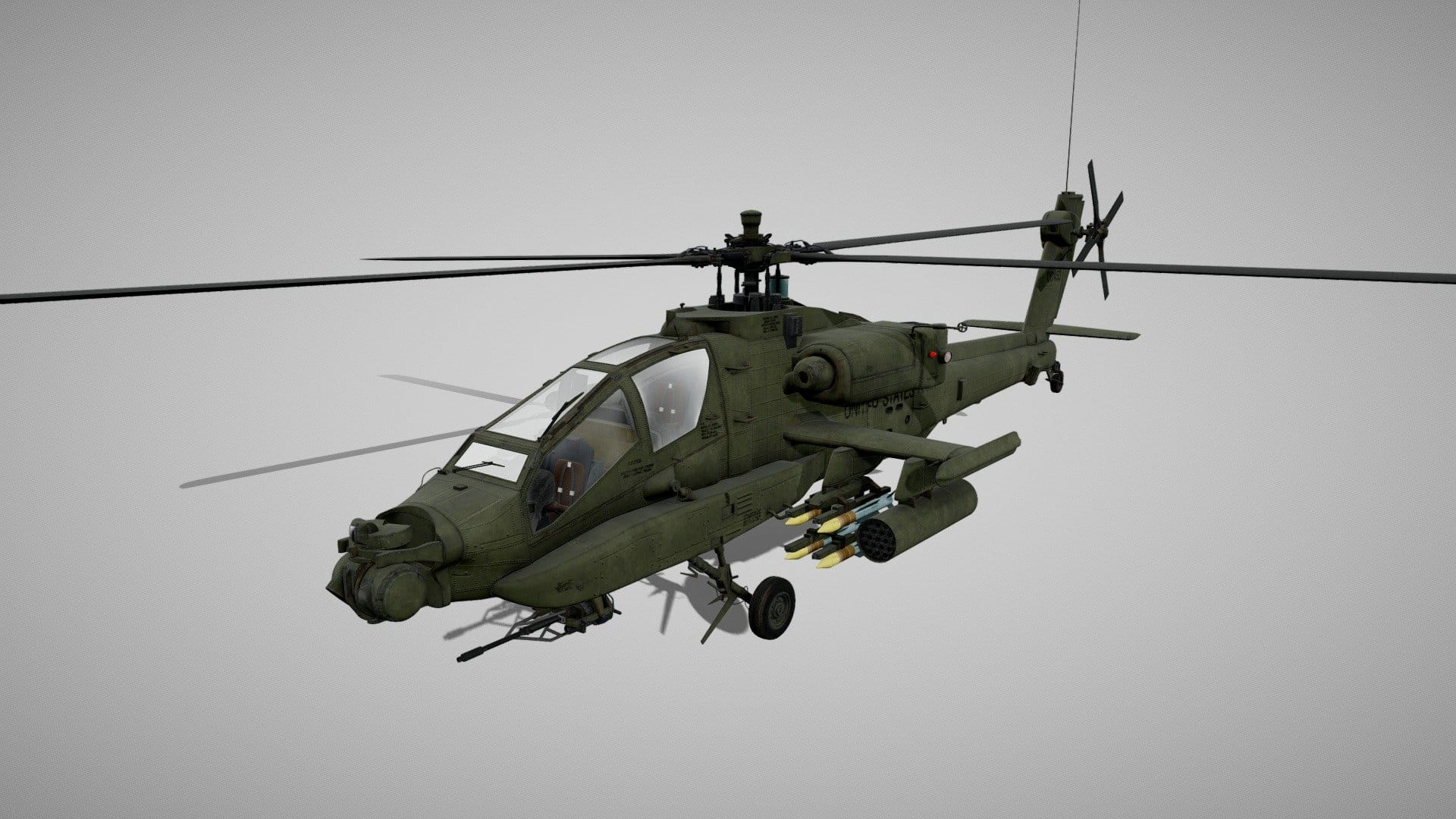 AH-64A Apache Helicopter