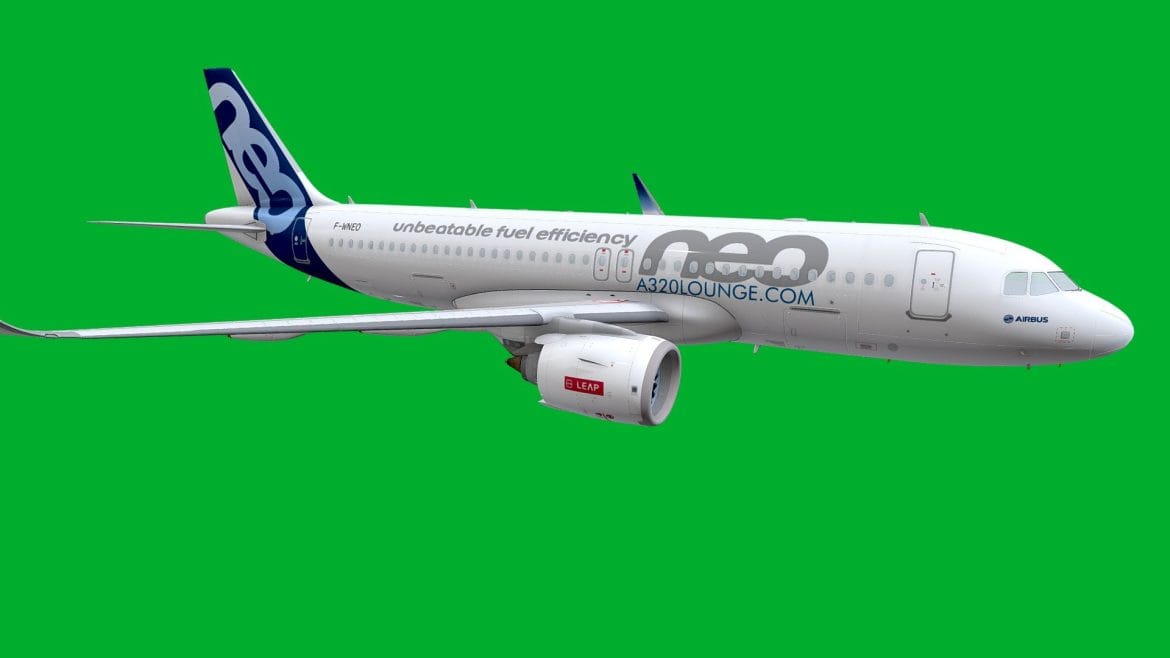 airbus a 320 engine disassembly 3d model