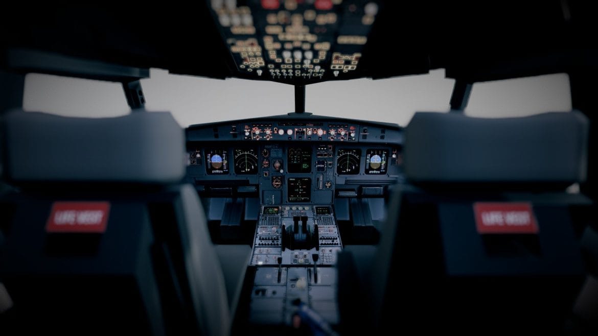 Airbus A320 Cockpit 3d Model - Hyper-realistic Airbus A320 cockpit 3D model for professional flight simulation and visualization.