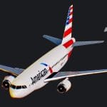 airbus a320 american airlines airplane 3d model