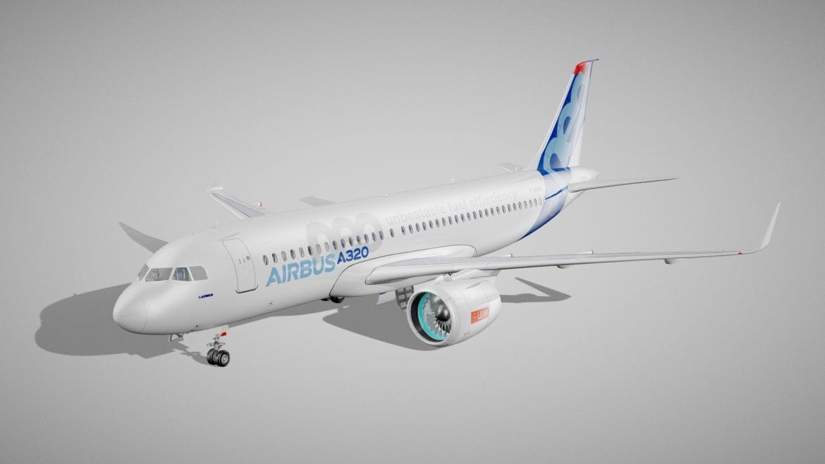 airbus a320neo 3d model