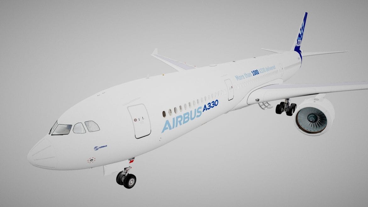 airbus a330 300 3d model