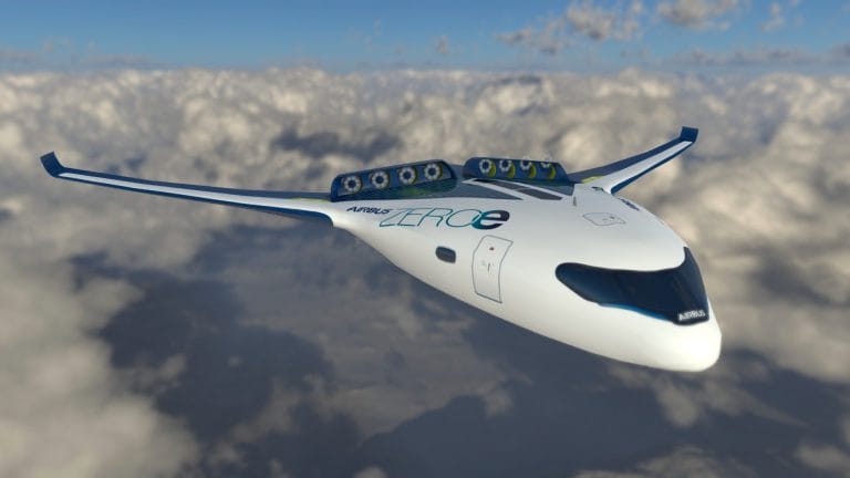 Download Airbus Zeroe Hydrogen Blended Wing 3D Model | Deep3DSea