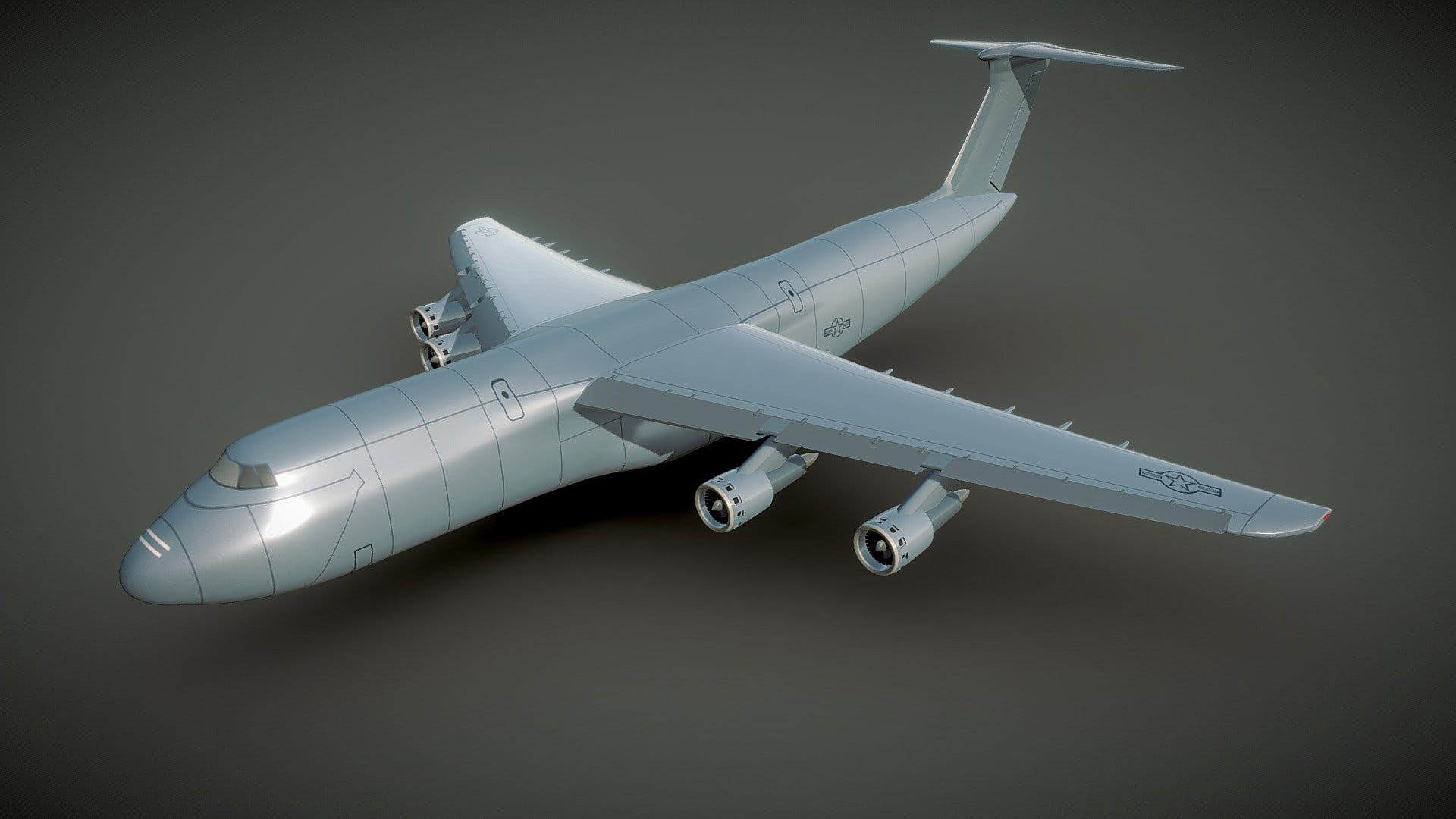Airplane C5 Galaxy transporter