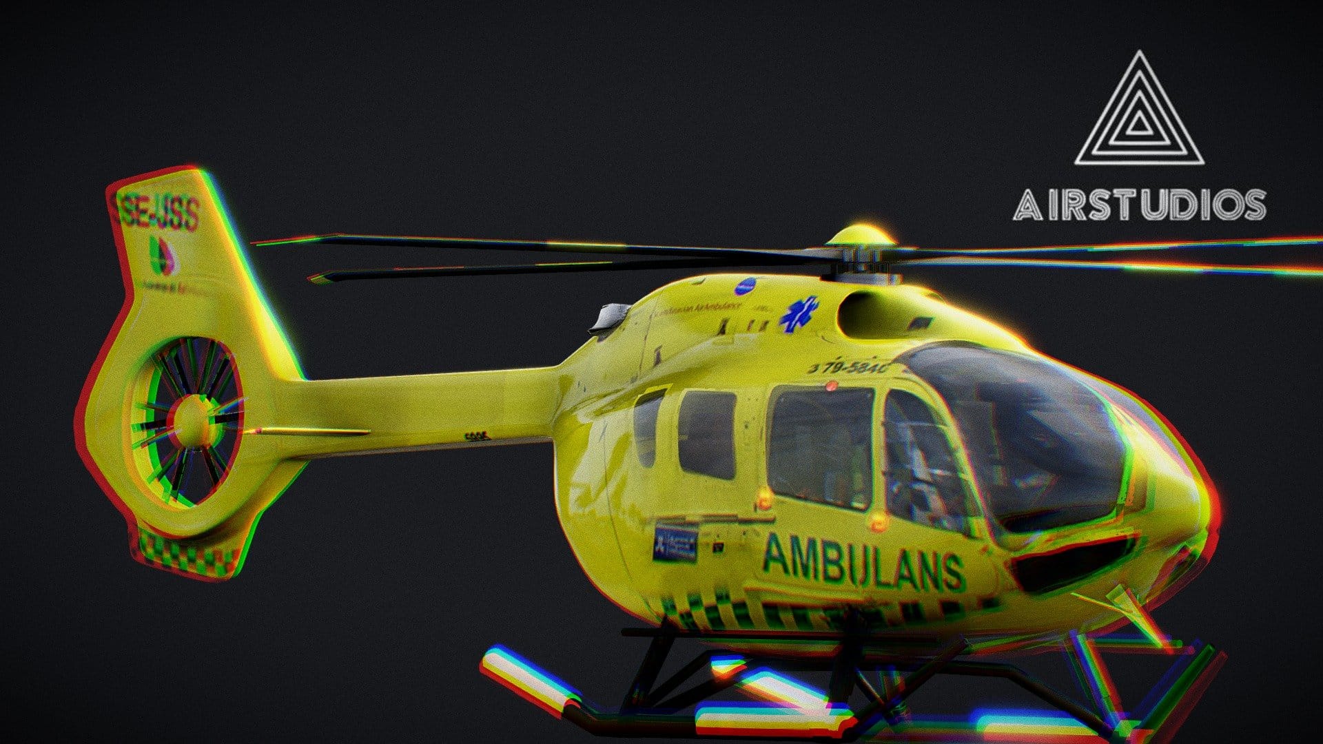 Ambulance Helicopter Airbus h145 (Swedish)