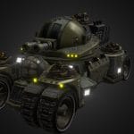 Animated German Super Tank