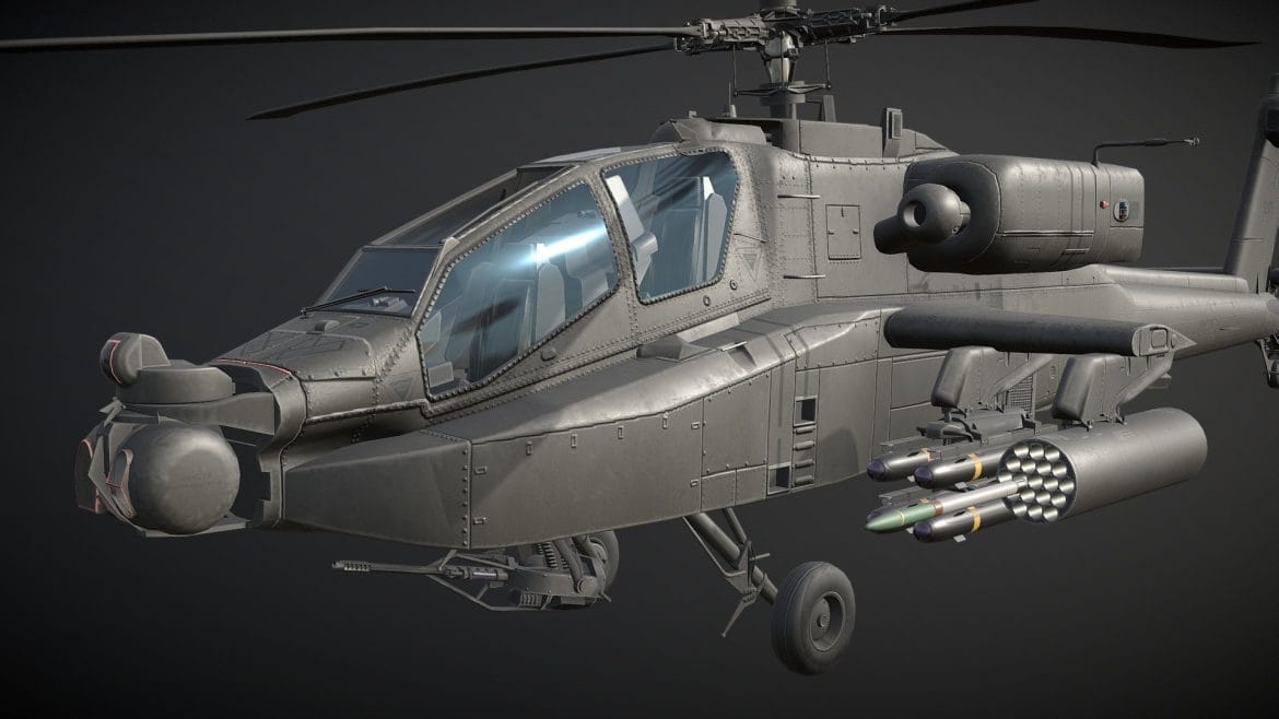 apache ah 64d 3d model