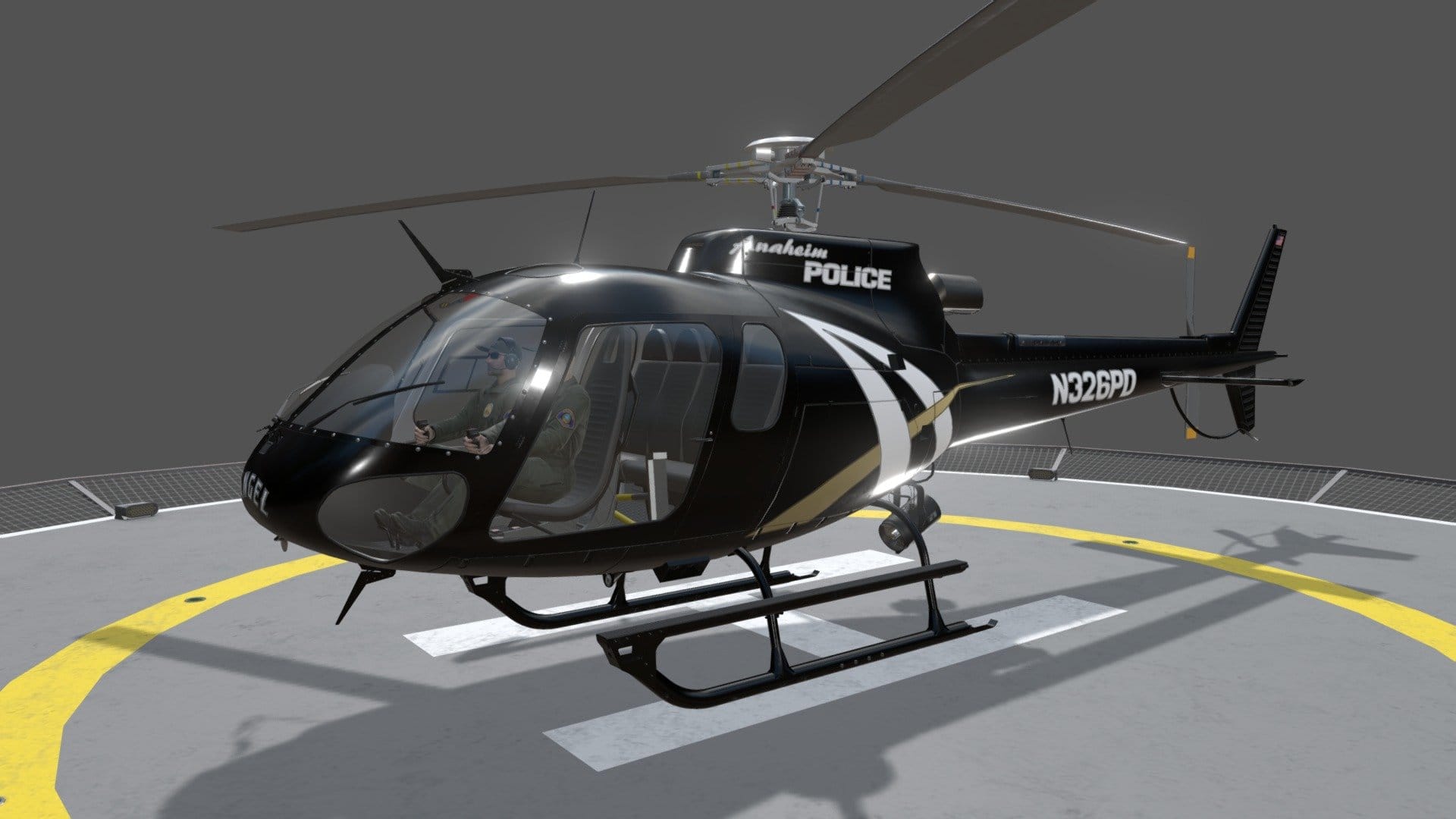 AS-350 Anaheim Police Static