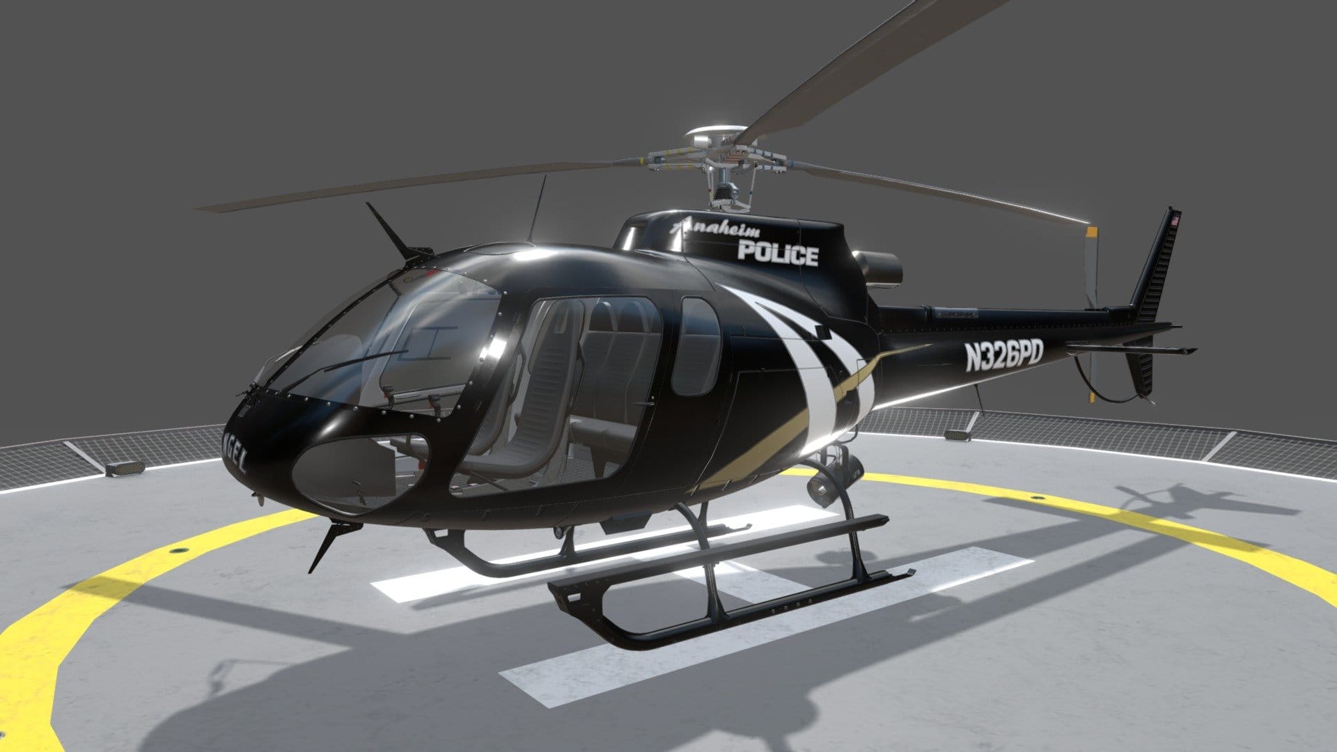 AS-350 Anaheim Police Static