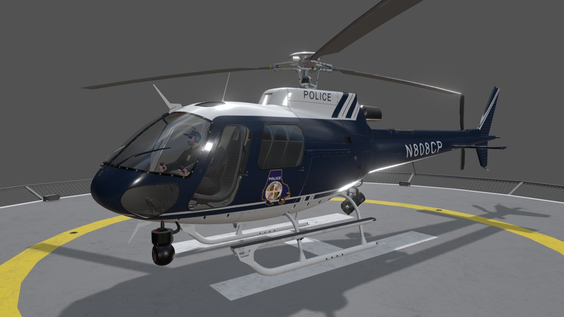 AS-350 Anaheim Police Static
