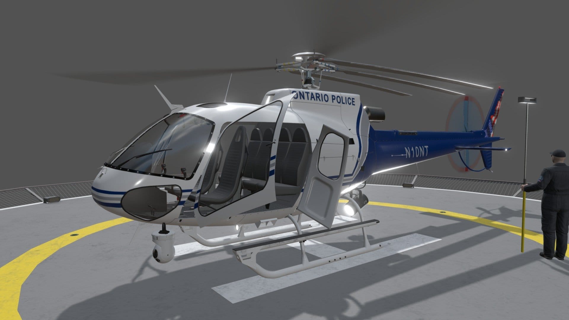 AS-350 Ontario Police Animated