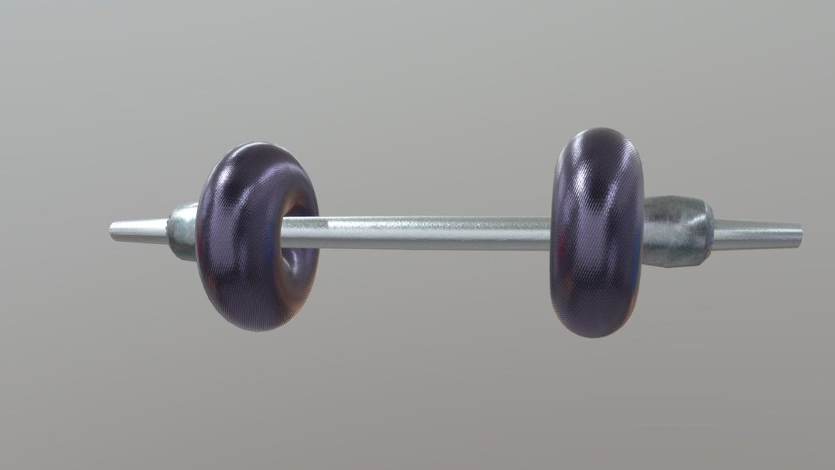 Gym Bar Bell 3d Model - High-quality gym bar bell 3d model for fitness visualizations