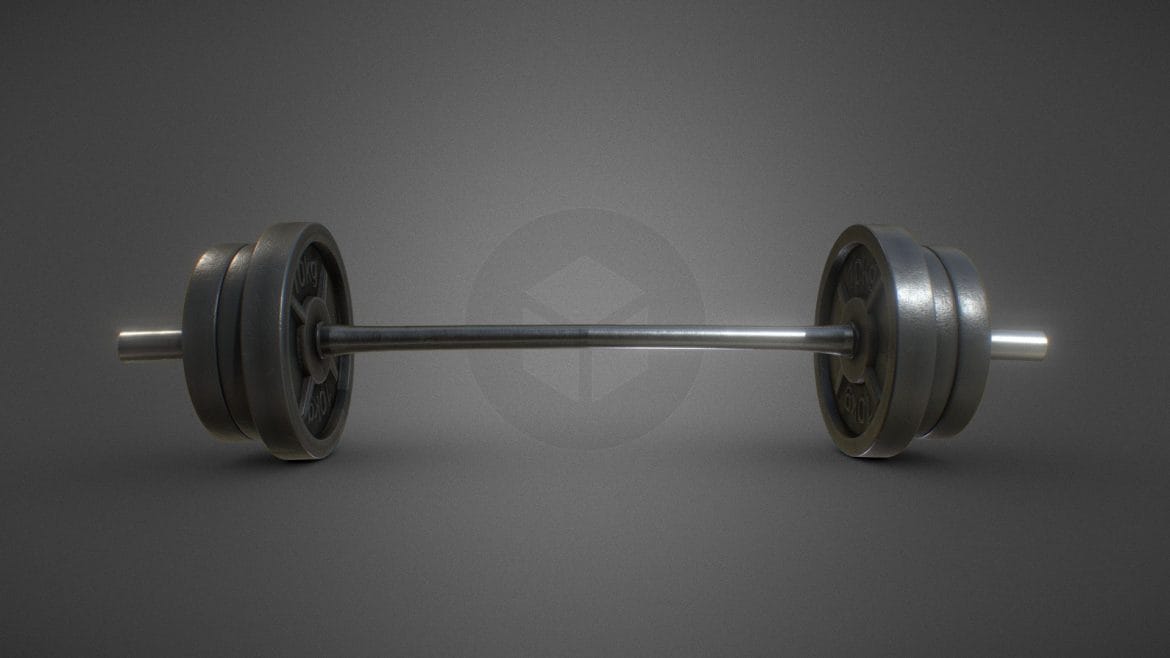 barbell 3d model