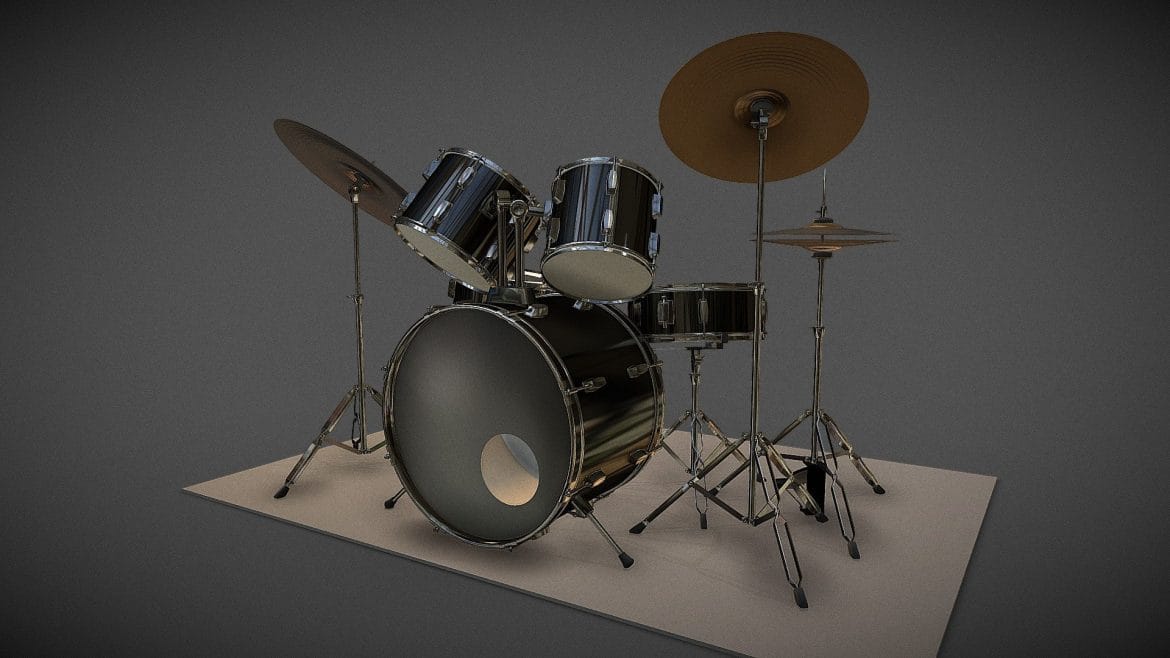 batera drum set 3d model