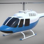 Bell 206B civil helicopter