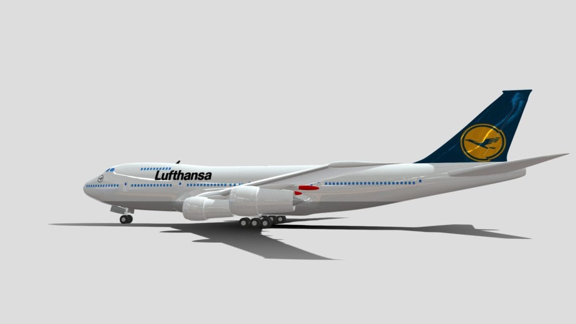 boeing lufthansa 3d model
