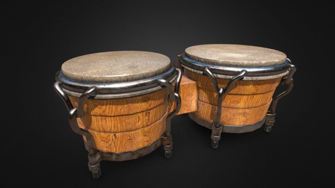 bongo drum 3d model