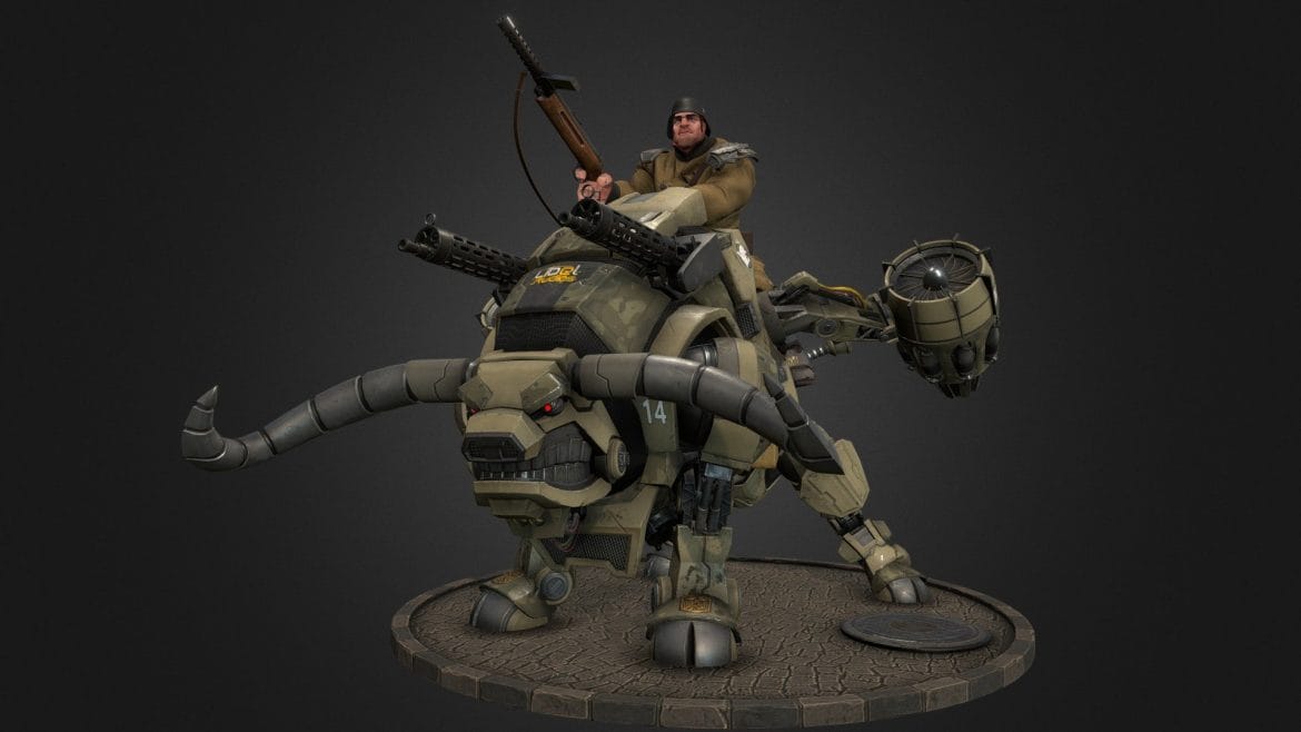 brutal ulrich bull rider 3d model