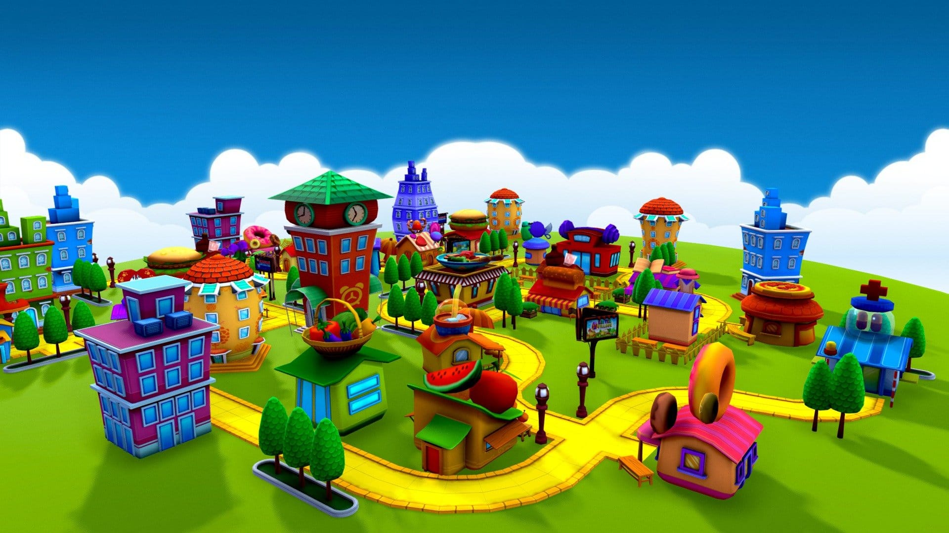 Cartoon-Shop Town – OverWorld
