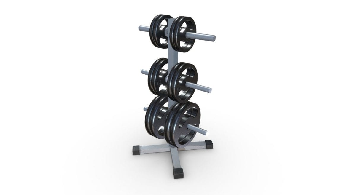 circular weight rack 3d model