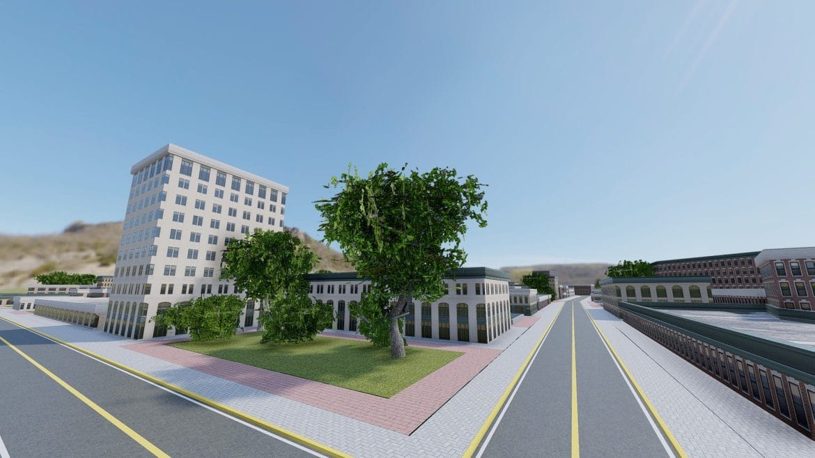 classic city district 3d model