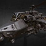 cobra attack helecopter 3d model