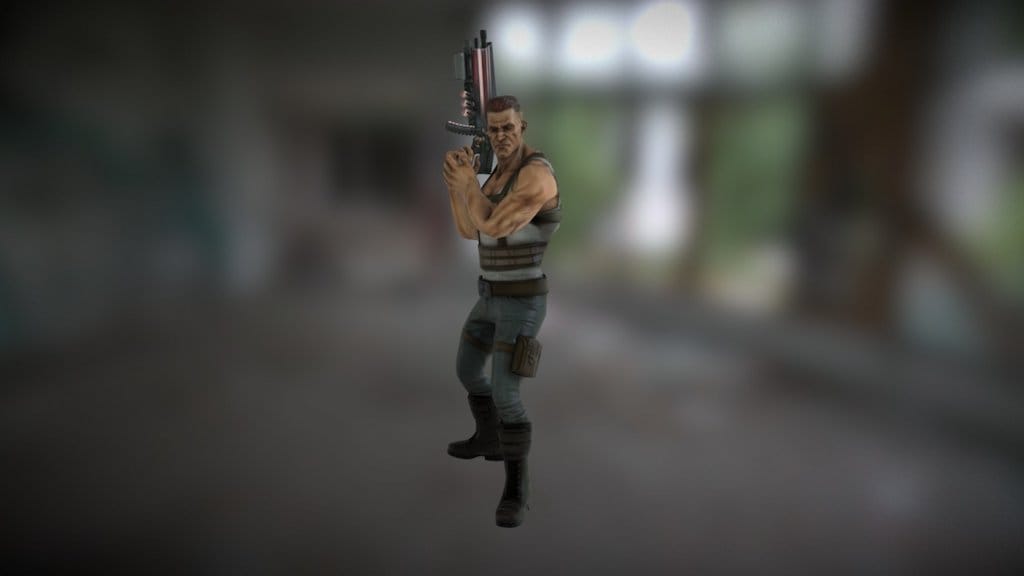British infantryman character in A-pose 297