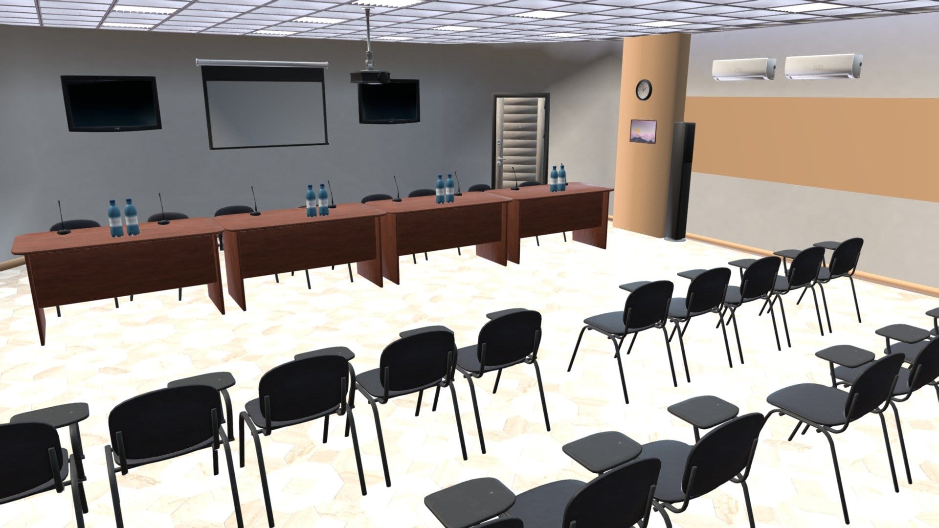 Conference hall – interior and props