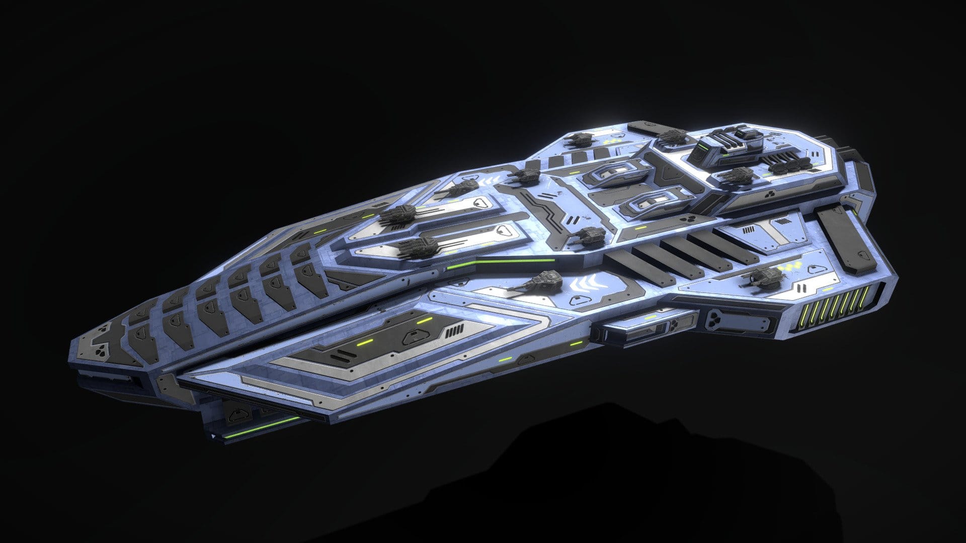 Enkar Republic Battleship Rontek