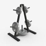 Exercise equipment storage rack