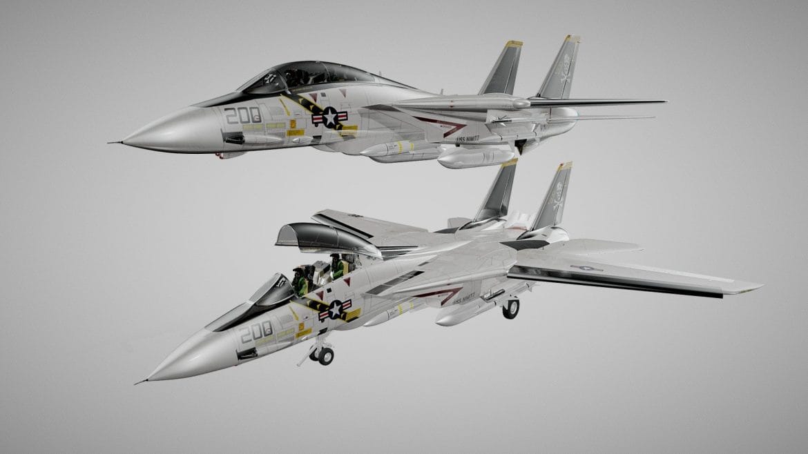 f 14a tomcat vf 84 jolly rogers 1977 3d model