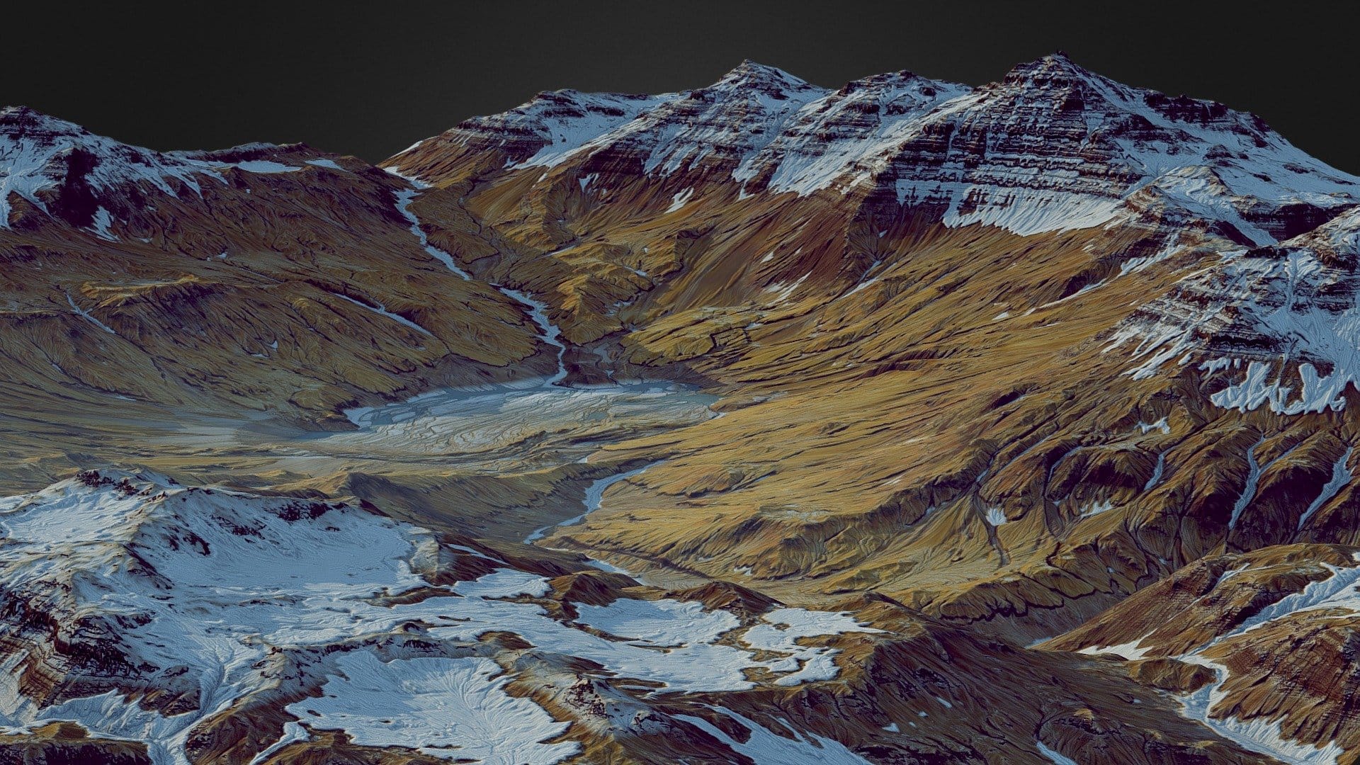 Frozen Mountains (World Machine)