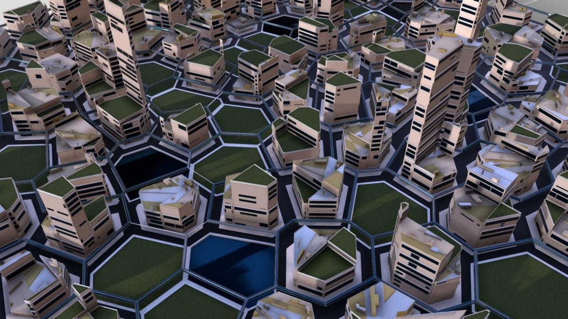 future city a 5 3d model