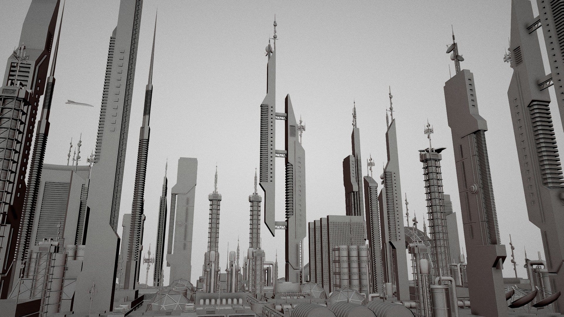 Futuristic Sci-Fi Buildings Pack