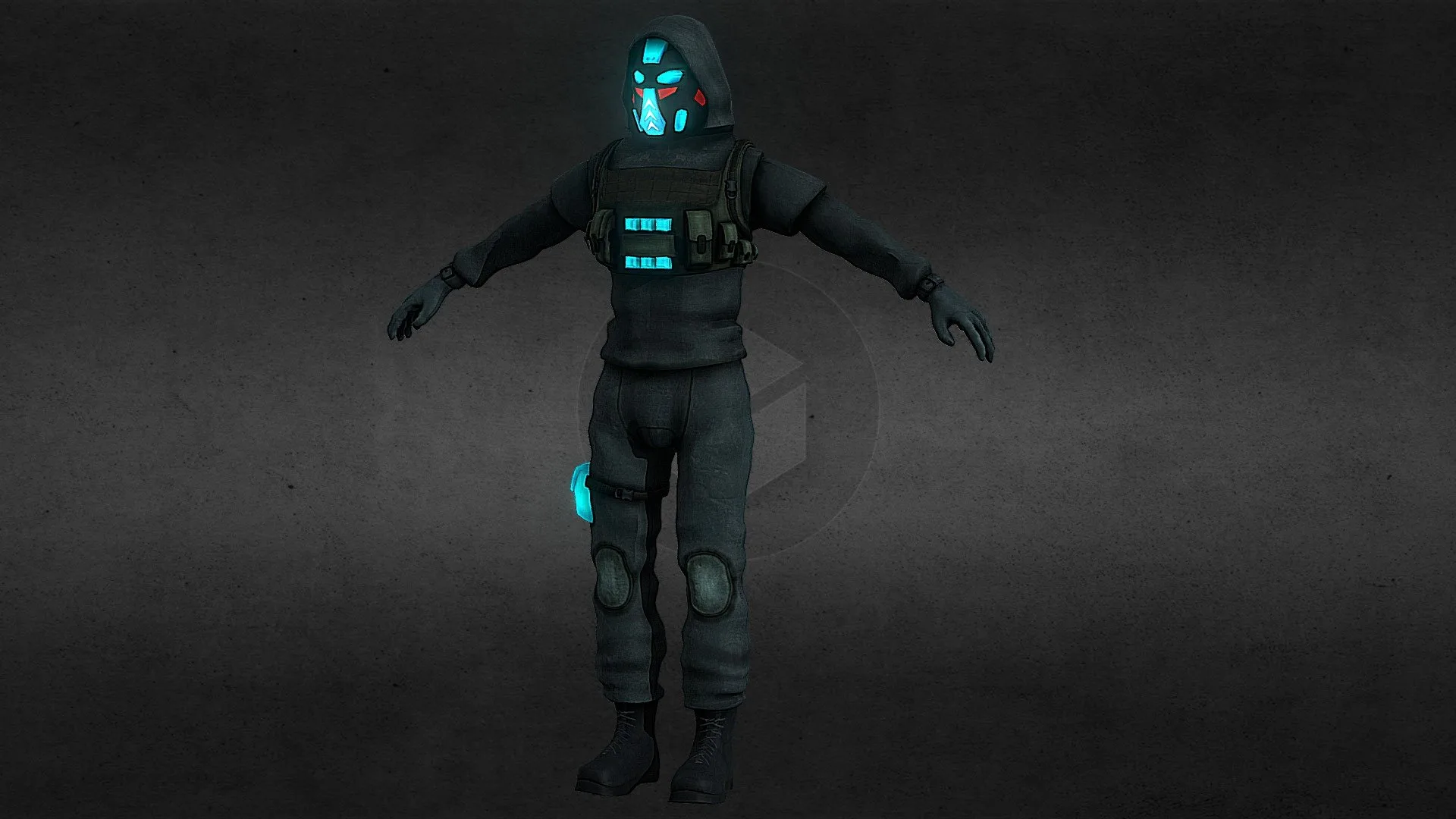 Futuristic soldier