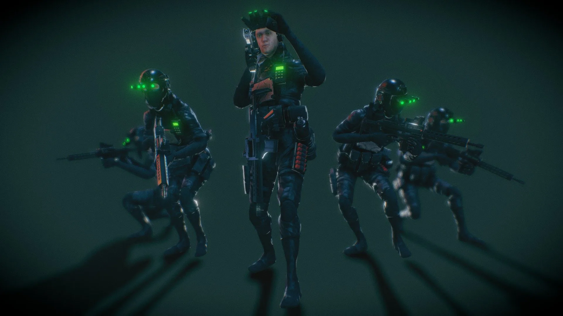Futuristic Soldiers Unit