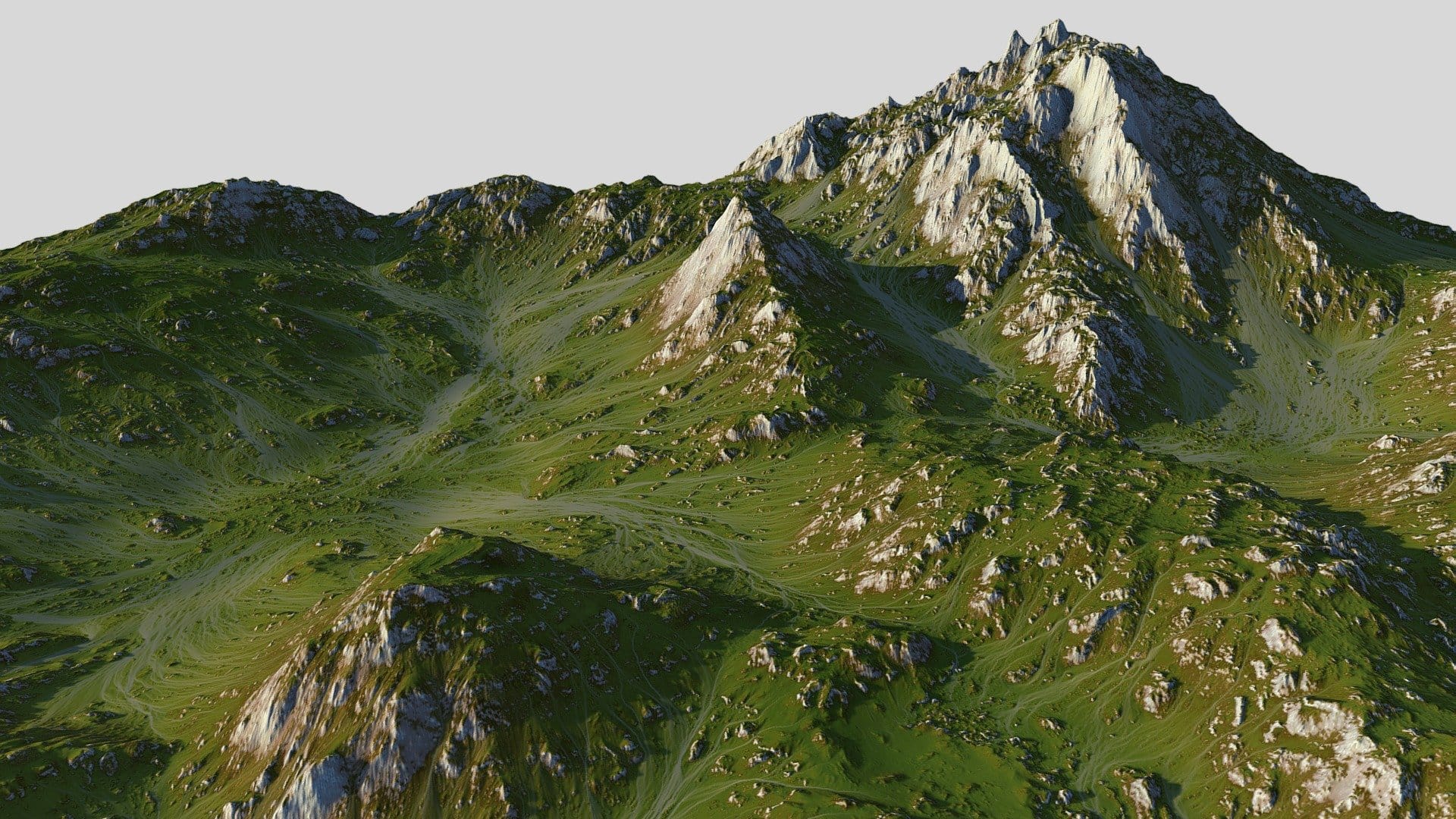 Grass Map Mountains (World Machine)